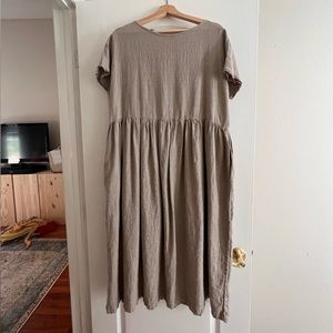 Simply Grey linen dress